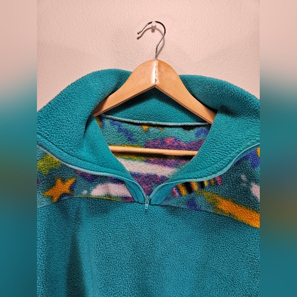 Vintage Abstract Fila 1/4 zip fleece - Picture 2 of 6